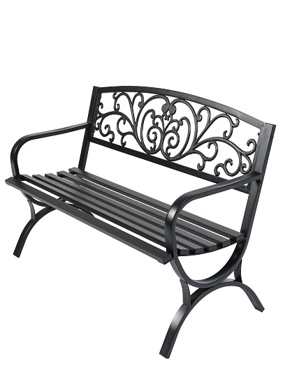 Скамейка металл, 128х60х85 см, C010257