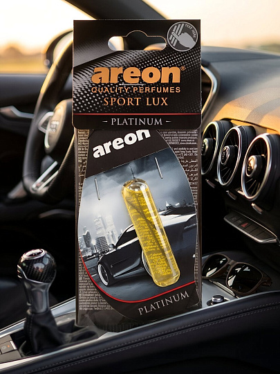 Ароматизатор в машину подвесной, гелевый, Areon, Liquid Lux Sport Platinum, 46343