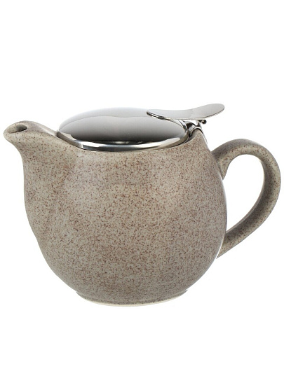 Чайник заварочный керамика, 350 мл, с ситечком, Elrington, Феличита, 109-06108, коричневый