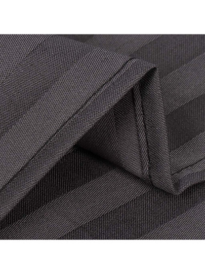Простыня 1.5-спальная, 150 х 220 см, 100% хлопок, страйп-сатин, 140 г/м2, графит, Monocolor, рис.4185а-1