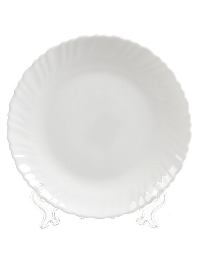 Тарелка десертная, стеклокерамика, 19 см, круглая, Опал, LHP75