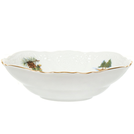 Салатник фарфор, круглый, 16 см, Охотничьи сюжеты Фазан, Bernadotte, P1750675JQZU001011