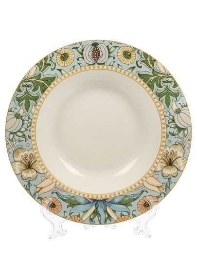 Тарелка суповая, фарфор, 21.8 см, кругл, Flowers, Fioretta, TDP582