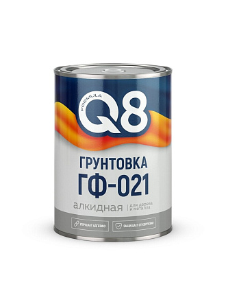 Грунтовка алкидная, Formula Q8, ГФ-021, серая, 2.6 кг