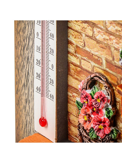 Ключница Часы, 29х48х4 см, МДФ, 6 крючков, Y4-6707