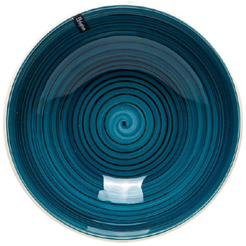 Тарелка суповая, керамика, 18 см, круглая, Аэрография Вечерний бриз, Elrington, 139-27008