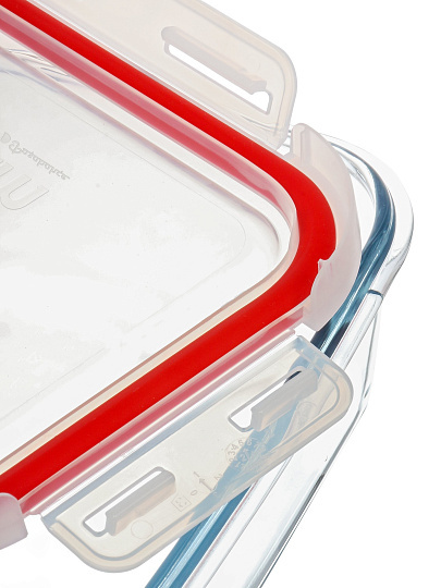 Форма для запекания стекло, 1.8 л, квадратная, с крышкой, Borcam, BAKE&amp;STORE, 59574