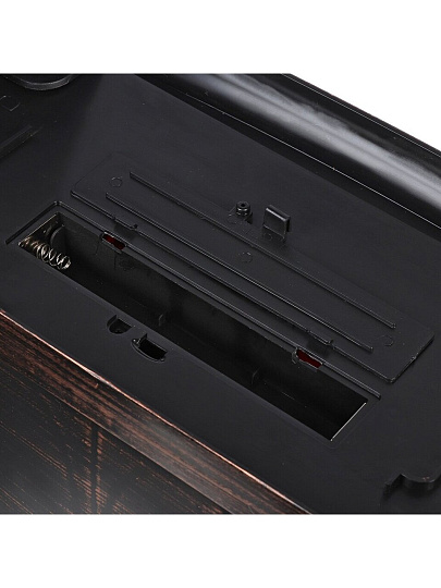 Фонарь декоративный 45х18х56 см, на ножках, USB шнур, АА 3шт, пластик, стекло, бронза, Камин, M120007