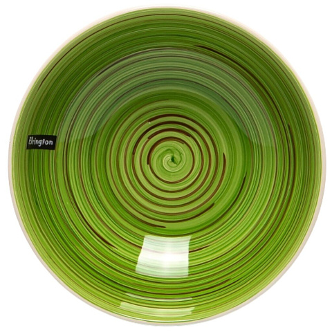 Тарелка суповая, керамика, 18 см, круглая, Аэрография Полевая трава, Elrington, 139-27018