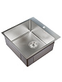 Мойка кухонная врезная, Mixline, Pro, нержавеющая сталь, 500х500х200 мм, 3 мм, выпуск 3 1/2&amp;quot;, с сифоном, Нано декор, сатин - фото 3