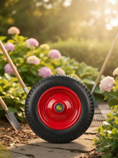 Колесо полиуретан PU, подшипник 25 мм, 3.25-8