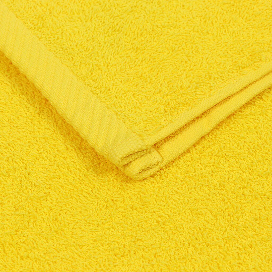 Полотенце банное 50х90 см, 100% хлопок, 380 г/м2, Грация, Barkas, желтое, Узбекистан, 386760