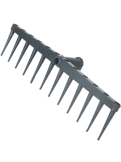 Грабли прямые, 11 зуб, пластик, 46 см, сенные