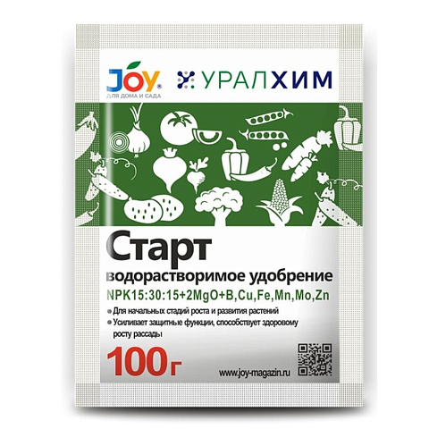 Удобрение Старт, стимулятор роста и развития, 100 г, Joy