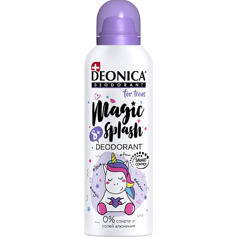 Дезодорант Deonica, For teens Magic Splash, для девочек, спрей, 125 мл