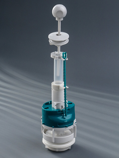 Клапан для бачка унитаза пластик, штоковый, белый, сливной, Инкоэр, СБа-Бм-А-В Р