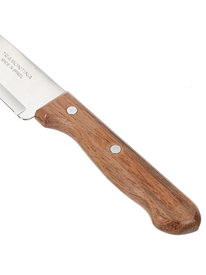 Нож кухонный Tramontina, Dynamic, поварской, нержавеющая сталь, 15 см, рукоятка дерево, 22315/006-TR