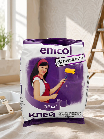 Клей для флизелиновых обоев, EMCOL, 250 г