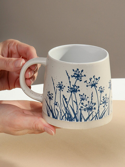 Набор кружек керамика, 4 шт, 390 мл, Ботаника, Daniks, Y4-11303