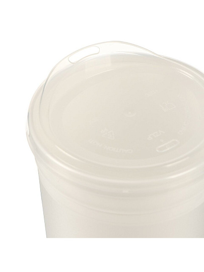 Стакан 500 мл, пластик, Весна, с крышкой, с декором, СТК-2392