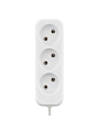 Удлинитель 3 гнезда, 1.5 м, без заземления, 10 А, 2300 Вт, белый, TDM Electric, Народный УН3, SQ1303 - фото 2