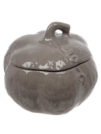 Горшок для жаркого керамика, 2.4 л, серый, Борисовская керамика, Тыква, ОБЧ00028957