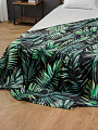 Плед 2-спальный, 180х200 см, велсофт жаккард, 100% полиэстер, Silvano, Пальмовый лист, зеленый, 180/142-CLF/LA - фото 3