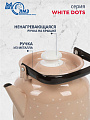 Чайник сталь, эмалированное покрытие, 3.5 л, ручка металлическая, ЛЗЭП, White dots, индукция, С-2713П2/8КррРч - фото 2