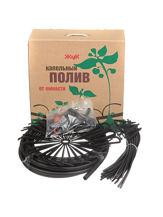 Набор для капельного полива от емкости, на 30 растений, 9 м, Жук, 4725-00