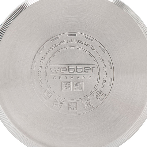 Кастрюля из нержавеющей стали Webber BE-124/2, 6.6 л