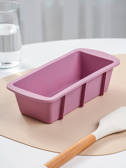 Форма для запекания силикон, 9.1х19.4х5.9 см, прямоугольная, Хорс, Plum, Буханка-2, П-01-54-01-(205)