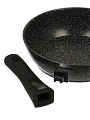 Сковорода алюминий, 22 см, антипригарное покрытие, Гурман, Классик, с крышкой, съемная ручка, индукция - фото 10