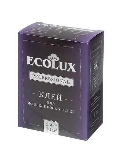 Клей для флизелиновых обоев, Ecolux, Professional, 250 г