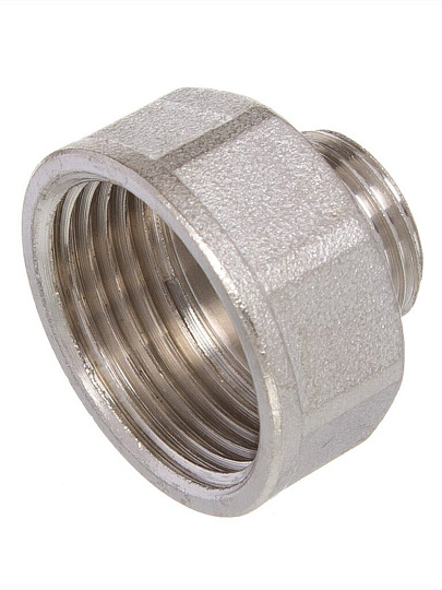 Переходник 1/2"х1" 1/4, ш-г, никель, STI