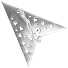 Елочное украшение Звезда, серебро, 45 см, SYZWX-202296 - фото 2