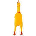 Игрушка-пищалка для животных Рыжий кот, Курица, 15 см