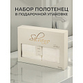 Набор полотенец 2 шт, 50х80, 70х130 см, 100% хлопок, 450 г/м2, Silvano, Амели, молочный, Турция - фото 8