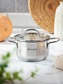Кастрюля нержавеющая сталь, 1.9 л, крышка стекло, Daniks, Нолан, GS-01363-16CA, индукция - фото 8