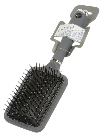 Расческа для волос массажная, квадрат, графит, Studio style, 844165-4550