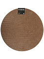 Салфетка декоративная ПВХ, пробковое дерево, 38х38 см, круглая, коричневая, Domenik, Croco, DMP14 - фото 2
