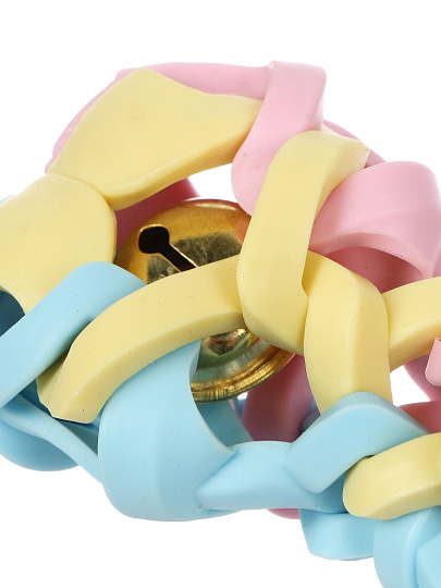 Игрушка для животных косточка цветная, резина, хлопок, 4.7х6 см, Y4-11374
