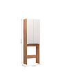 Шкаф Grani 640 036, ЛДСП, 359х640х1990 мм, дуб, комбинированный под стиральную машину, VIGO, 036 дуб золотой - фото 2
