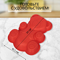 Форма для запекания силикон, 16.5х20 см, фигурная, красная, Daniks, Медведь, Y3-1314 - фото 3