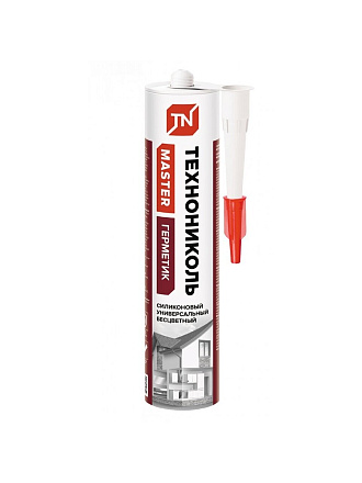 Герметик силиконовый, универсальный, Технониколь, 672204, 280 мл, бесцветный