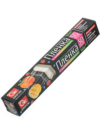 Пленка пищевая 0.29 м, 50 м, с перфорацией, в футляре, Grifon, Bio, 101-450