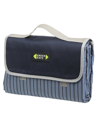 Коврик для пикника 150х135 см, полиэстер, с ручками, Green Days, CA334175.STD, синий