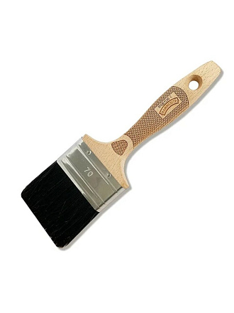 Кисть плоская, Handmaler, PRO YELLOW, 70 мм, смешанная щетина, бук, 1008-70