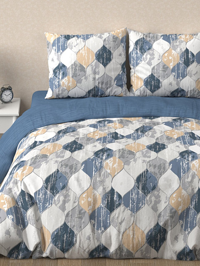 Постельное белье 2-спальное, простыня 215х220 см, 2 наволочки 70х70 см, пододеяльник 175х215 см, Bravo, поплин, Таллер