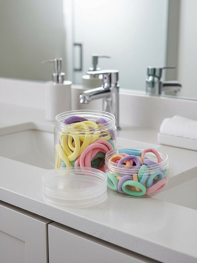 Набор резинок каучук, полиэстер, в тубе, 30 больших, 34 маленьких, A110078