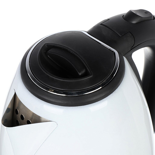 Чайник электрический Lofter, ZJ-A101-wht, белый, 1.8 л, 1500 Вт, скрытый нагревательный элемент, алюминий